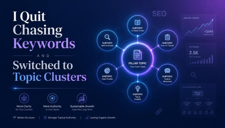 I Quit Chasing Keywords and Switched to Topic Clusters